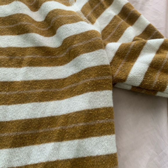 yellow striped zip up hoodie - Picture 4 of 8